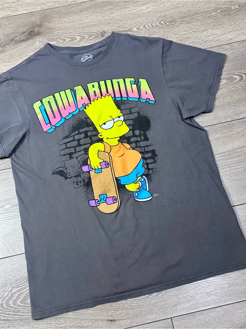 Mad Engine The Simpsons Bart Simpson Graphic Print Short Sleeve Tee *Read* - Picture 3 of 8